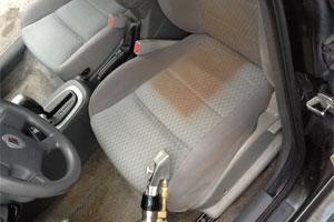 steam clean of car seats